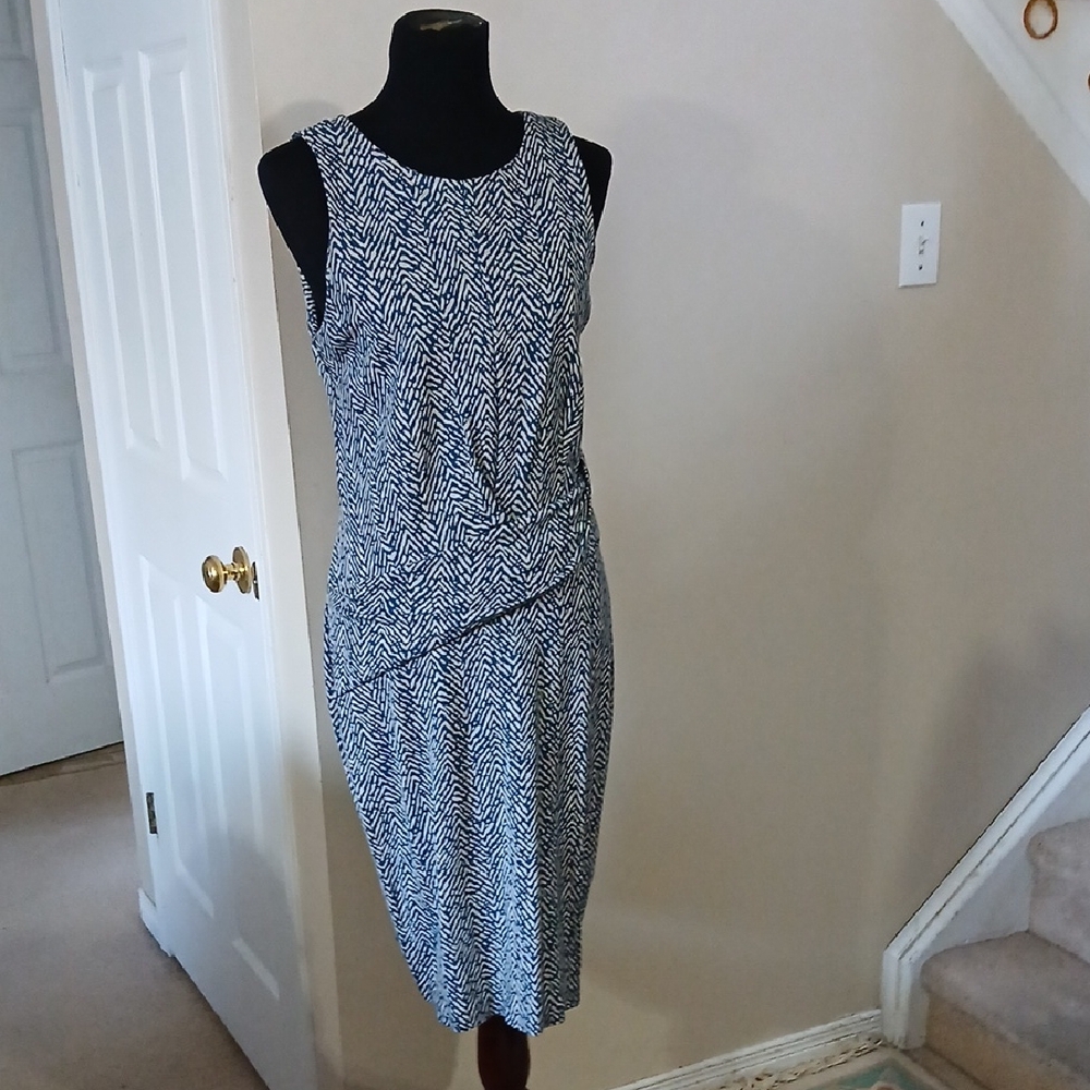 Target  Collections Blue and White Patterned Dress